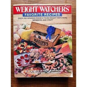 Weight Watchers Favorite Recipes 280 Winning Dishes Cookbook Cook Book 1988 PB